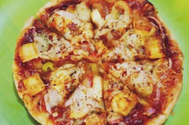 Home Made Pizza Recipe Without Oven|Veggie Pizza Recipe|Pizza Recipe|पिझ्झा रेसिपी|