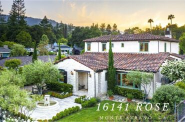 Beautiful Tuscan Farmhouse located 16141 Rose Ave. Monte Sereno, CA