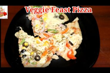 Veggie Feast Pizza | Veg Pizza | Pizza Recipie | Best Veg Recipie | INDUZ KITCHEN