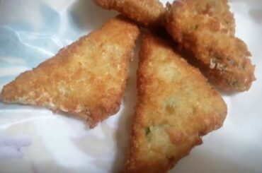 Chicken Potato Croquettes or Triangle & Donuts Recipe || chicken cheesy potato ramzan special