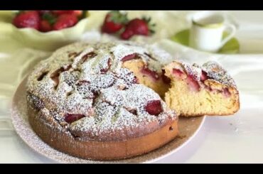 Strawberry Cake, quick and easy to do recipe ITALIAN FOOD