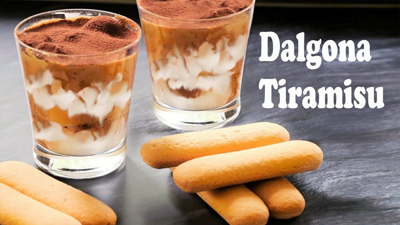 Dalgona Coffee Tiramisu Italian Dessert | New in the ...