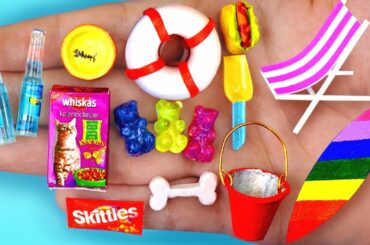 20 DIY MINIATURE FOOD AND DRINKS REALISTIC HACKS AND CRAFTS !!!