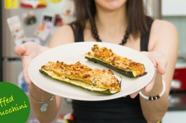 HOW TO MAKE ITALIAN ZUCCHINE RIPIENE (Stuffed Zucchini) - Fast and Delicious Recipe - 2 Minutes