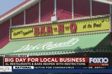 Alabama restaurants and bars reopen with restrictions