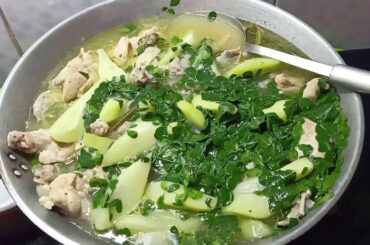 COOKING TINOLANG MANOK (Chicken Ginger Veggies Soup)