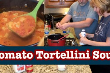 Tomato Tortellini Soup | Quarantine cooking with Cathy | My first collab!  LIVING GRATEFULLY