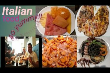 ITALIAN FOOD(black seafood pasta)