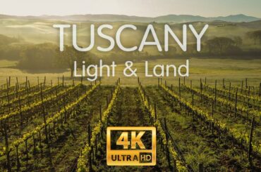 Tuscany, Italy. Light and Land. Aerial video in 4K