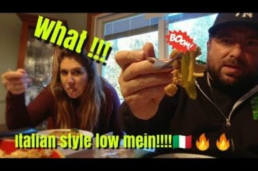 Italian chicken low mein - Blackstone griddle recipe and cook - The Griddle Father