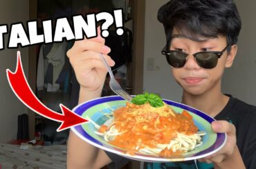 Cooking Spaghetti with a little bit of basil (Italian Edition)