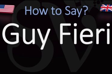 How to Pronounce Guy Fieri? (CORRECTLY)