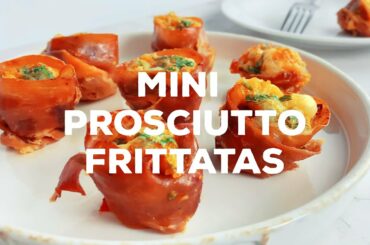 MINI PROSCIUTTO FRITTATAS | best Italian healthy breakfast recipe