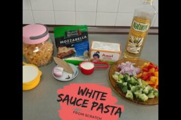 White Sauce Pasta | Made From Scratch #italianfood | Creamy & Cheesy
