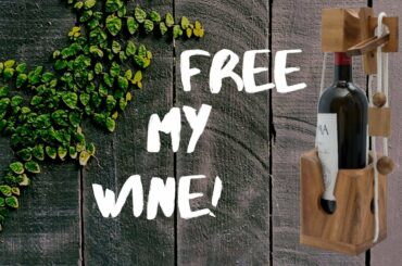 "Don't Break the Bottle" wine bottle torture device slash puzzle: LEGGO MY WINE!