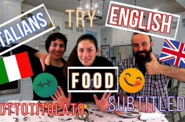 ITALIANS TRY ENGLISH FOOD *FOREIGNER TASTE MARMITE* - ENG SUB - ITALIANI PROVANO CIBO INGLESE