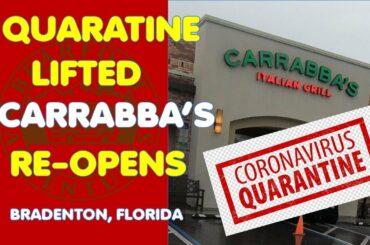 Restaurant re opens during Covid -19| BONUS VIDEO | Carrabba's Italian Grill