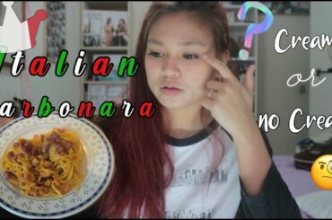 ITALIAN CARBONARA | WITH OR WITHOUT CREAM? | SOME FACTS ABOUT CARBONARA | LEYVLOGS