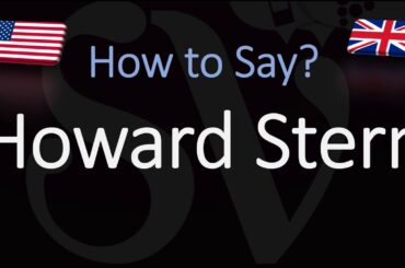 How to Pronounce Howard Stern? (CORRECTLY)