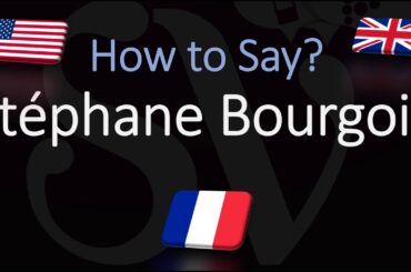 How to Pronounce Stéphane Bourgoin? (CORRECTLY) French Pronunciation (Native Speaker)