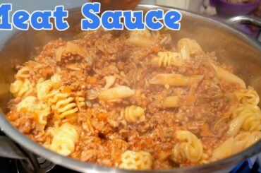 LOCKDOWN MEAT SAUCE PASTA RECIPE! - Yum It