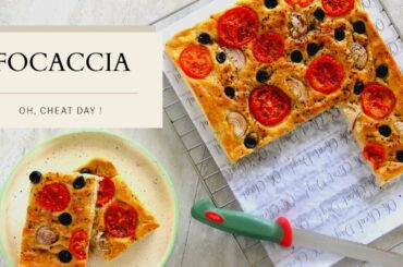 FOCACCIA BREAD RECIPE / EASY ITALIAN BREAD RECIPE/ HOW TO MAKE FOCACCIA / OH, CHEAT DAY !