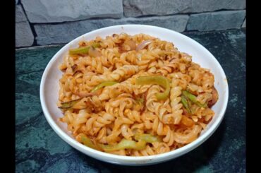 Red Sauce Pasta in 10 minutes . Very easy and tasty pasta recipie must try .