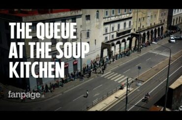 The other face of pandemic: hundreds of poor people craving for food in Naples