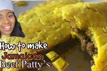 How to make Jamaican Beef Patty's | flaky Crust| Cooking With Tia