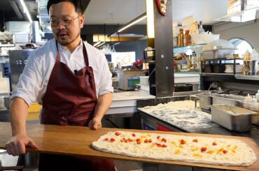 세계 일등 피자 / a pizza with salmon in it / korean street food