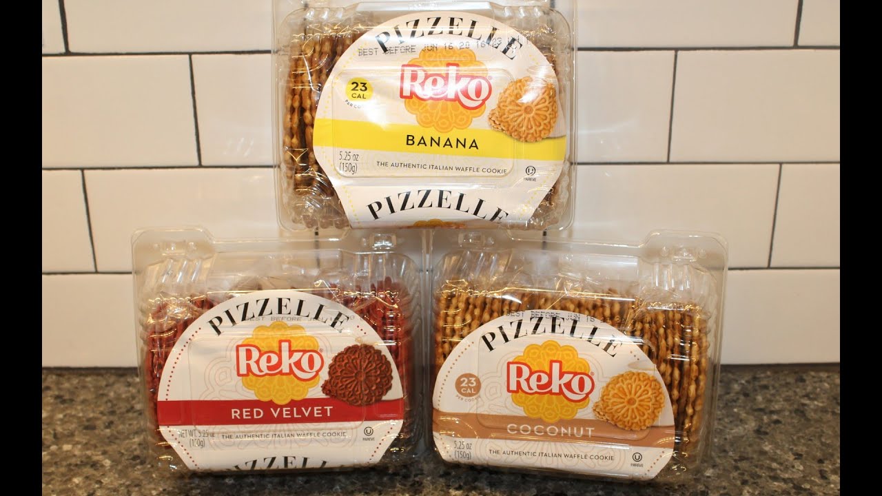 Pizzelle Italian Waffle Cookie: Banana, Red Velvet & Coconut Review Pizzelle Italian Waffle Cookie: Banana, Red Velvet & Coconut Review