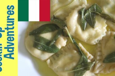 Homemade Ravioli w/Butter Sage Sauce with Nonna Nerina's Chiara