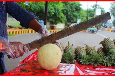 FRUIT NINJA of FRUITS | Amazing Fruits Cutting Skills | Indian Street Food In 2020