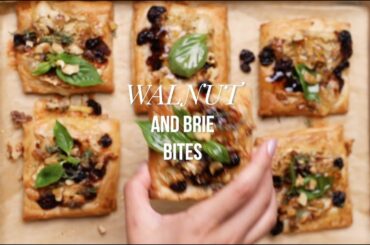 Walnut and Brie Puff Pastry Bites