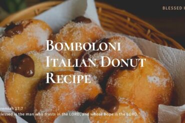 EASY Italian Bomboloni Donut Recipe