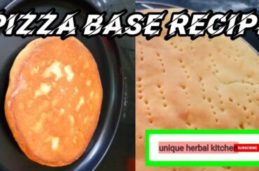 Yummy pizza making without yeast (base) | unique herbal kitchen| jaswinder Kaur| #pizza #dominos