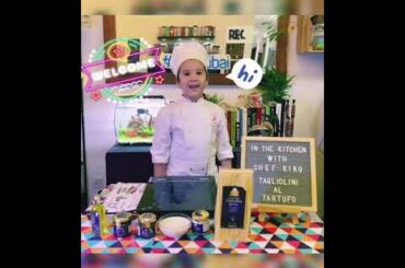 How to Make Truffle Pasta at Home with Kids - Cooking with The Little Chef Kiko 😁😁😁