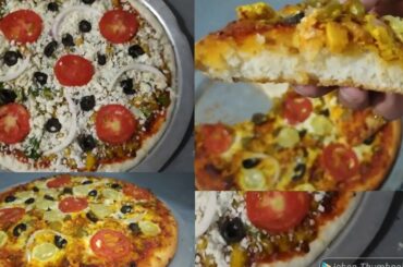 How to make Italian Chicken Pizza without Oven // with Homemade cheese || Priceless Cooking