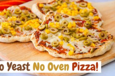 20 Minutes NO OVEN NO YEAST NO DAIRY PIZZA! Recipe For Lockdown