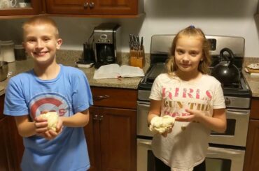 making a pizza from scratch for GEAR UP MMS