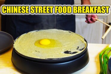 'CHINESE BREAKFAST BURRITO' Jian Bing Recipe | MOST POPULAR Chinese Street Food Made at home! 煎饼果子做法