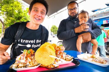 San Diego Food Tour - MASSIVE BURGERS and CRAZY TOSTADAS in California, USA!