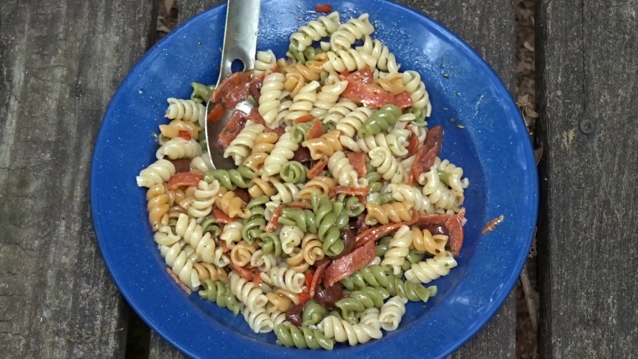 Camp Cooking Tuesday, Dollar Tree Meal, Suddenly Salad with Olives and Pepperoni Camp Cooking Tuesday, Dollar Tree Meal, Suddenly Salad with Olives and Pepperoni