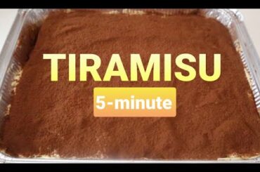HOW TO MAKE TIRAMISU | 5-MINUTE | CLASSIC ITALIAN TIRAMISU RECIPE