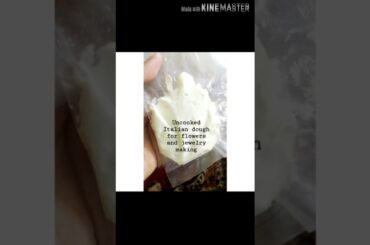 Italian dough recipe for flower making (uncooked)