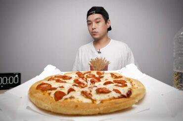 How Fast Can I Eat A Large Pepperoni Pizza Hut Pan Pizza?