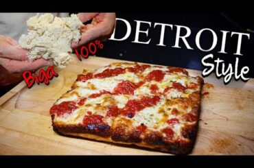 My First Time! I made a DETROIT STYLE Pizza at Home with BIGA