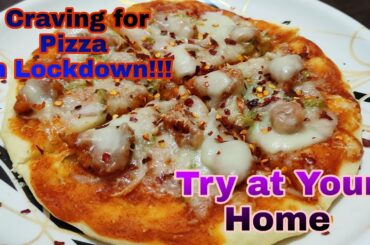 Easy & Tasty Pizza Recipe | No Oven Pizza | Homemade pizza
