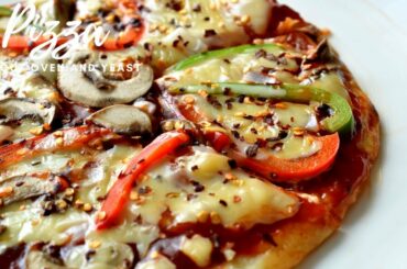 Pizza without oven & yeast | Pizza recipe in tamil | Arusuvai Azhini