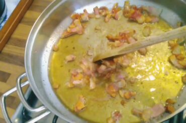 Rigatoni Pasta Carbonara || Italian food ( Indonesian subtitles) (remake English text)